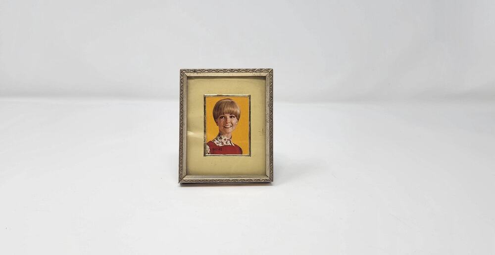 Vintage Metal Picture Frame | Mid-Century Portrait Insert